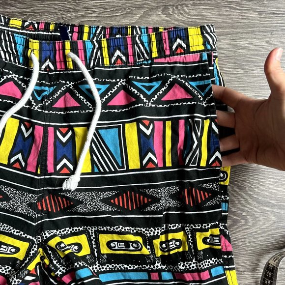 H&M Swim Trunks Bundle of 2 Men's Size Medium 32 Tribal Blue Shorts Pocket 3" 5" - Picture 5 of 8